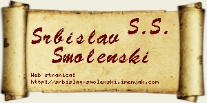 Srbislav Smolenski vizit kartica